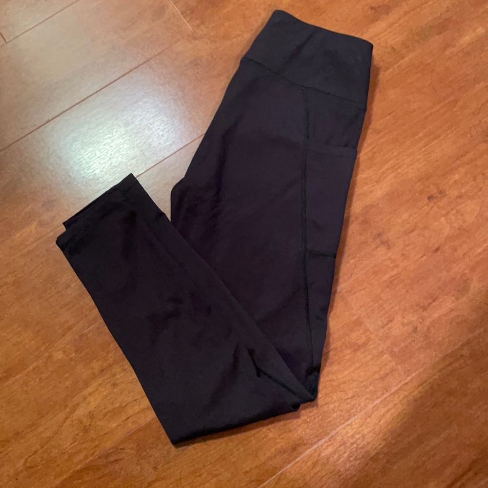 Black Heathyoga Leggings with Pockets